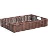Rectangular polyrattan basket