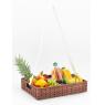 Rectangular polyrattan basket