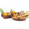 Rectangular polyrattan basket