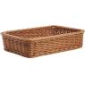 Rectangular polyrattan basket