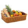 Rectangular polyrattan basket