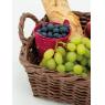 Brown stained recycled paper basket