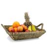 Rectangular rush basket