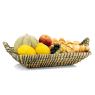 Rectangular rush basket
