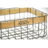 Rectangular metal and wood baskets Atelier des Saveurs