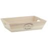 Pine wood rectagnular basket - 