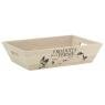 Pine wood rectagnular basket - 