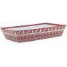 Cardboard rectangular basket - Christmas Jacquard