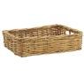 Rectangular rattan basket