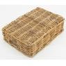 Rectangular rattan basket