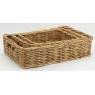 Rectangular rattan basket