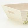 Rectangular pine wood basket