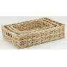 Tray in natural kubu rattan