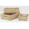 Tray in natural kubu rattan