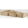 Tray in natural kubu rattan