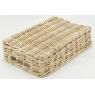 Tray in natural kubu rattan