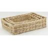 Tray in natural kubu rattan