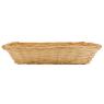 Rectangular natural split willow basket