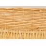 Rectangular natural split willow basket