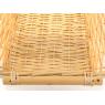 Rectangular natural split willow basket