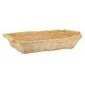 Rectangular natural split willow basket