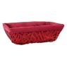 Red wooden basket