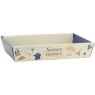 Foldable cardboard basket