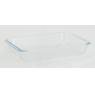 Rectangular glass bakeware + rattan holder
