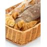 Plastic rattan display basket