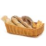 Plastic rattan display basket