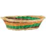 Wicker and wood basket