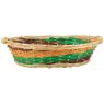 Wicker and wood basket