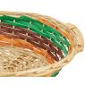 Wicker and wood basket