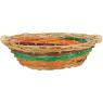 Wicker and wood basket