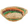 Wicker and wood basket