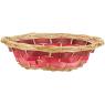 Wicker and wood basket