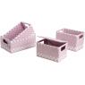 Polypropylene storage baskets