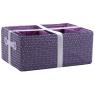 Synthetic straw storage baskets