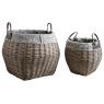 Grey willow storage baskets