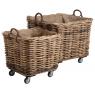 Storage baskets on wheels