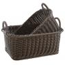 Polyrattan storage basket