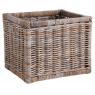 Grey pulut rattan storage basket