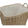 Rectangular full willow basket