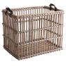 Grey pulut rattan storage baskets