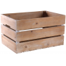 Patinated wood box