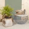 Withewashed seagrass baskets