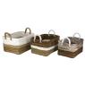 Banana, raffia and seagrass baskets