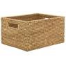 Natural rattan storage box