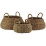Round seagrass baskets 