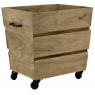 Storage basket with casters